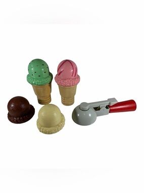 Melissa And Doug Ice Cream Set Replacement Parts Scooper Cone Ice Cream 7 Pieces
